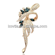 Full diamond crystal jewelry high quality brooches wholesale